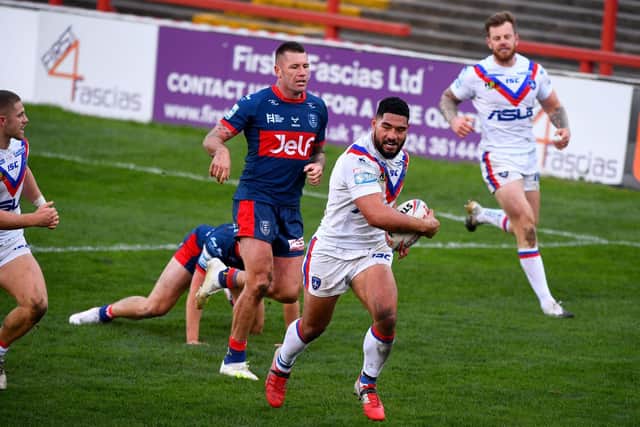 Wakefield Trinity's Kelepi Tanginoa. Picture by James Hardisty.