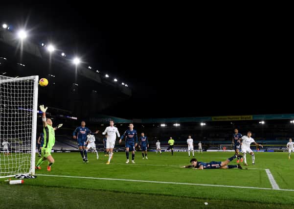 Are there advantages to Leeds United playing in an Elland Road empty of supporters? Picture: Michael Regan/Getty Images.