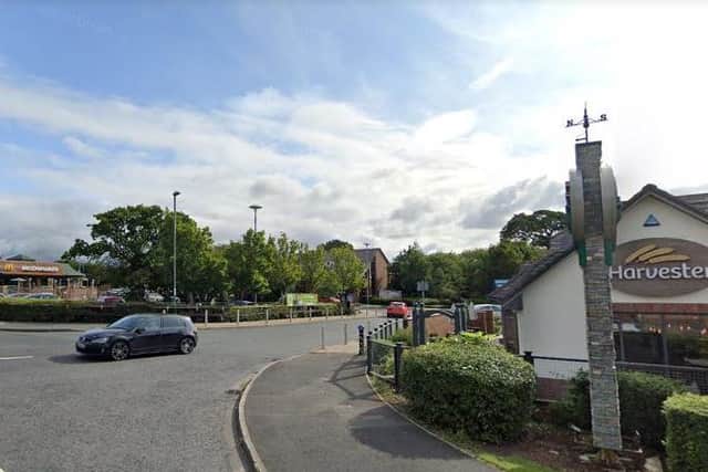 Colton Retail Park where a man has been stabbed (Image: Google)
