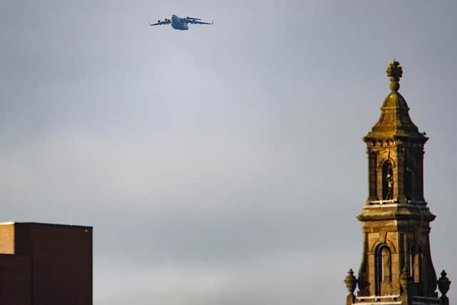The RAF C-17 Globemaster aircraft (Image: Bob Peters @BobPetUK)