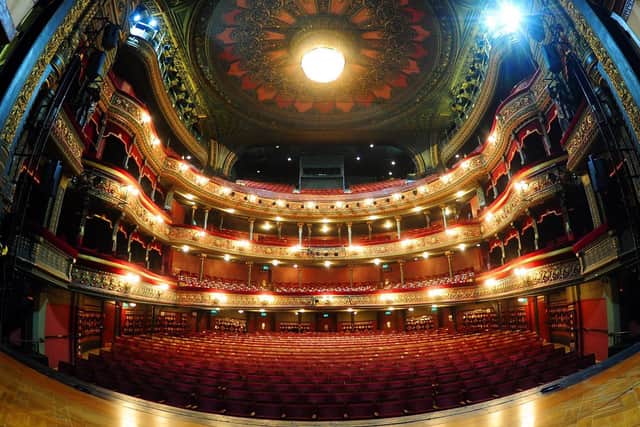 The auditorium at Leeds Grand Theatre.