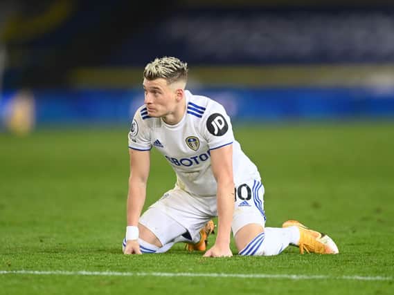 SERIOUS PLAYER - Gjanni Alioski made an impressive contribution to Leeds United's gameplan against Arsenal, but that was lost amid the noise around Nicolas Pepe's headbutt and red card. Pic: Getty