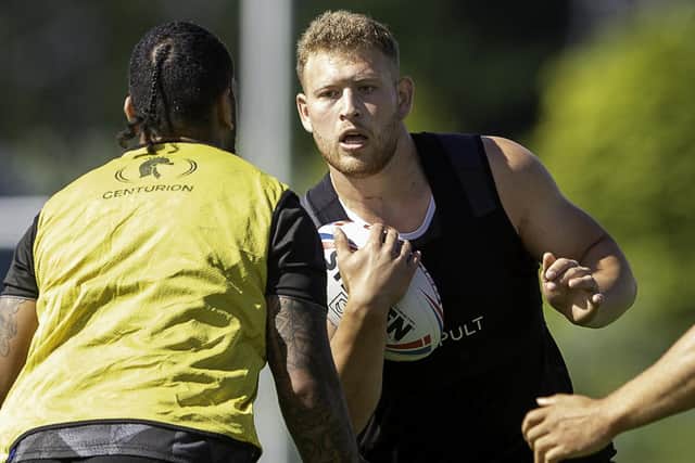 Lewis Bienek in training with Hull this season. Picture by Allan McKenzie/SWpix.com.