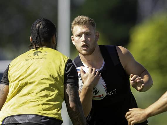 Lewis Bienek in training with Hull this season. Picture by Allan McKenzie/SWpix.com.