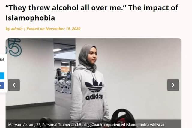Haleema Saheed has launched the website hijabiculture.com (pictured) - where she documents abuse aimed at scarf-wearing women