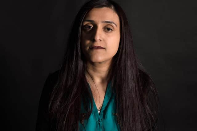 Aqsa's portrait of Shamsa Kauser, 29, a legal assistant