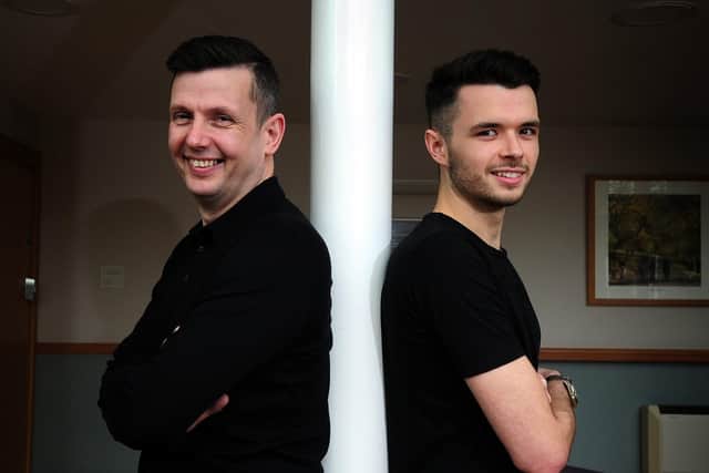 Peter Lines and Oliver Lines. Picture: Simon Hulme