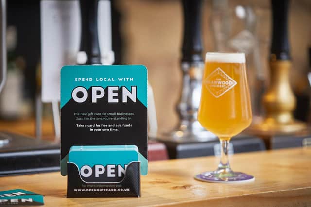 The OPEN gift card can be used in shops, bars and cafes.