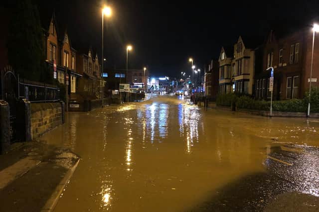 Shocking picture shows flooded section of Harehills Lane