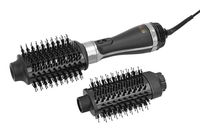 Hot Tools Professional Black Gold Volumiser Set, It’s £129.99 at www.uk.hottools.shop and salons including Russell Eaton in Leeds and Barnsley. Perfect for a makeover in a hurry, hair does not need to be washed first.