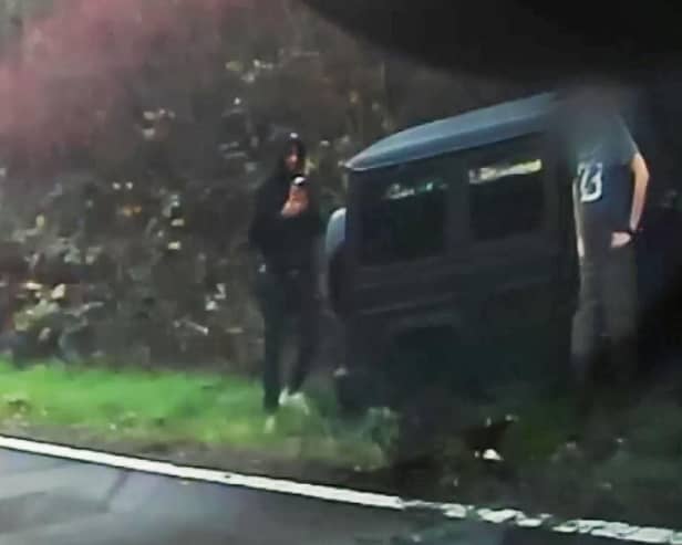 The Premier League ace was said to have been unhurt in the smash, which was caught on dashcam by another motorist.