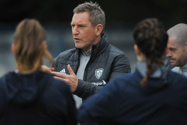Leeds United Women's coach, Dan O'Hearne. Picture: Steve Riding.