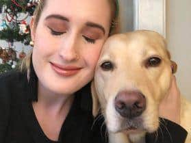 Kimberley Burrows and guide dog, Tami (photo: Kimberley Burrows)
