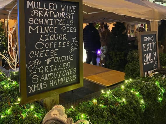 Heaney and Mill in Headingley has turned its terrace into a Christmas market for December (photo: Heaney and Mill)