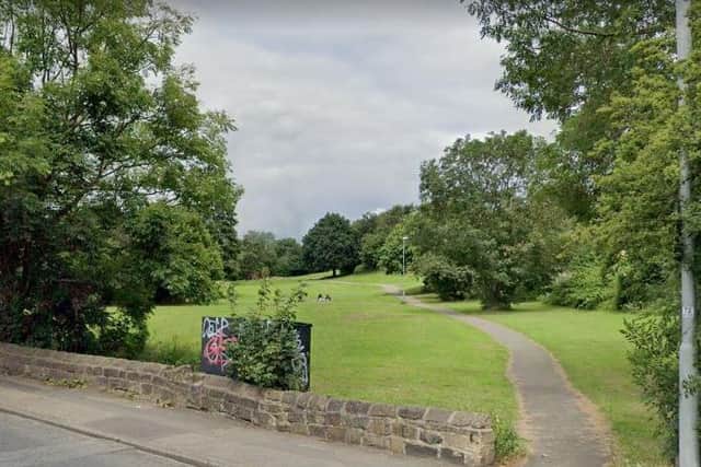 The location of the robbery along a path between Potternewton Lane and Meanwood Road (Image: Google)