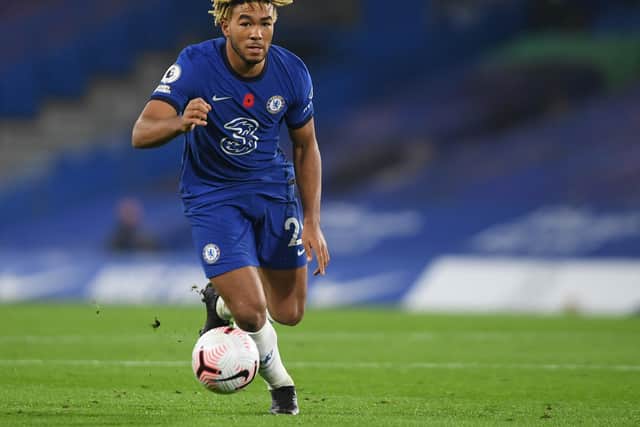 UPBEAT: Chelsea's England international defender Reece James. Photo by Mike Hewitt/Getty Images.