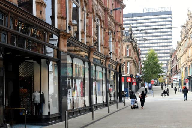 The Leeds Debenhams store in Briggate.