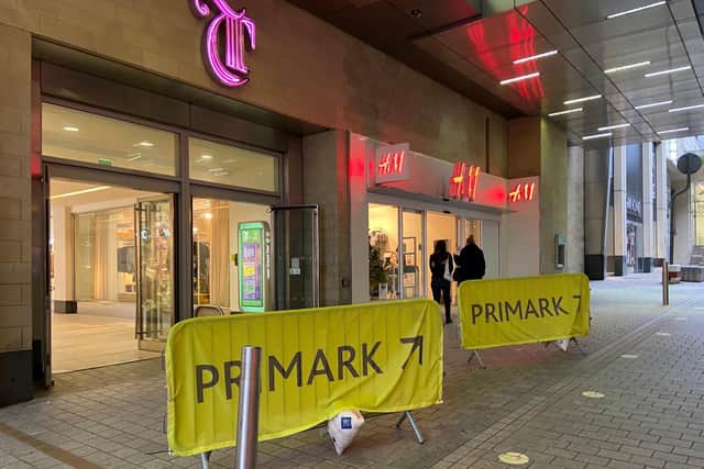 The queues expected outside Primark did not really materialise