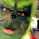Amy Hart dressed as The Grinch
