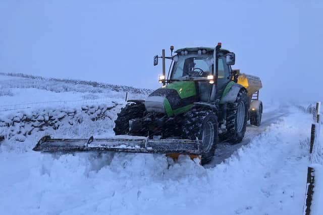 The first snow has fallen in Yorkshire this morning. Photos: Thomas Beresford
