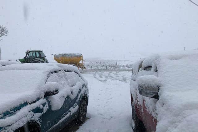 This was the scene in Newby Head pass this morning. Photos: Thomas Beresford
