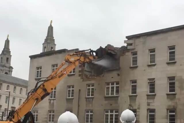 Demolition begins for two new Hospitals of the Future in Leeds (photo: Leeds Teaching Hospitals)