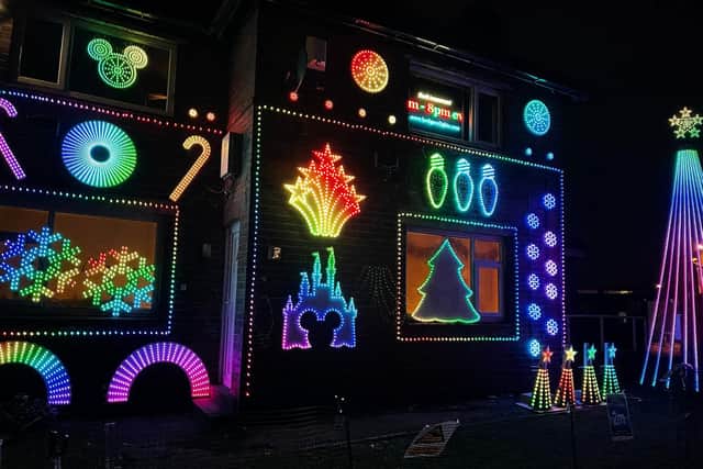 7,500 Christmas lights in Crossgates, Leeds (photo: Dom Hodgson)