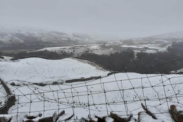 Heavy snowfall in the Yorkshire Dales as weather warning issued 
cc Swaledale Mountain Rescue