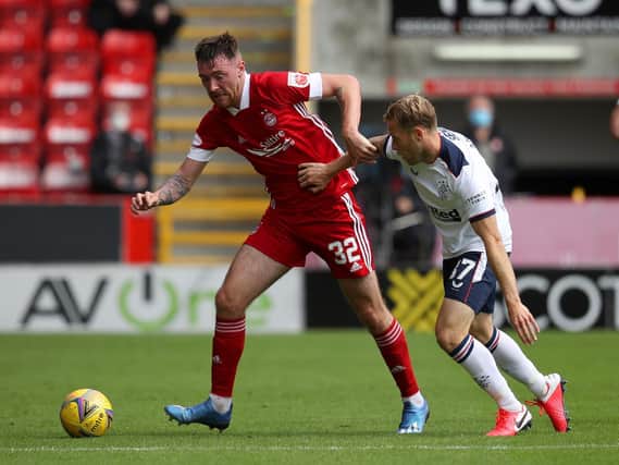 VALUABLE EXPERIENCE - Ryan Edmondson in action for Aberdeen against Glasgow Rangers in the Scottish Premiership. Pic: Getty