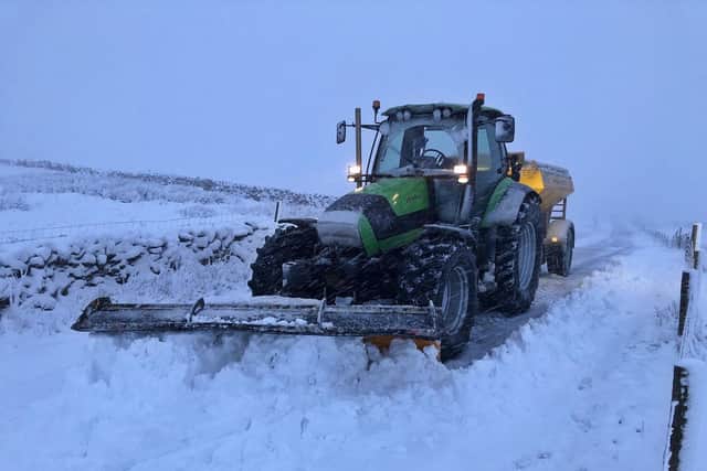 Craven in North Yorkshire got it much worse - this was the scene in Craven on Wednesday evening into Thursday morning. Photo: Thomas Beresford