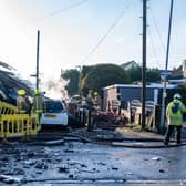 The aftermath of the explosion in Illingworth