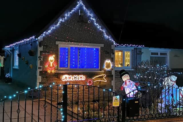 Paul Mann, 62, had installed the lights around his property in time for the festive season.
