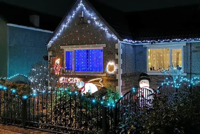 Paul Mann, 62, had installed the lights around his property in time for the festive season.