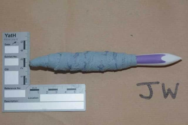 Blade fashioned from a toothbrush was used to inflict stab wounds on inmate in the exercise yard attack at Wetherby YOI