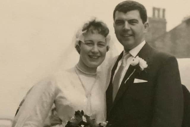 Jack and Margaret Hannan on their wedding day