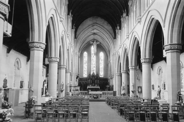 Inside All Souls Church in September 1986.