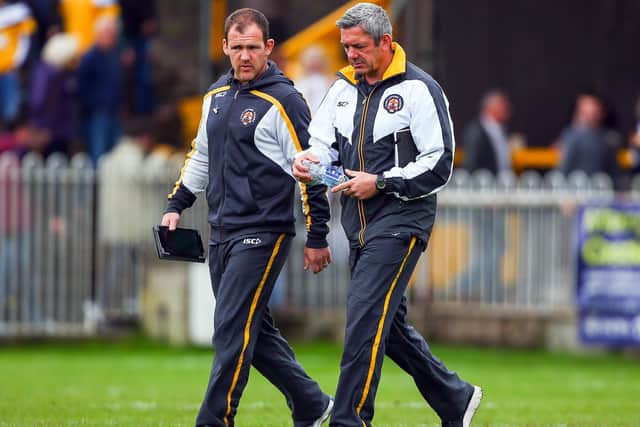 Castleford Tigers head coach Daryl Powell and assistant Danny Orr when they started working together in 2004. (Alex Whitehead/SWpix.com)