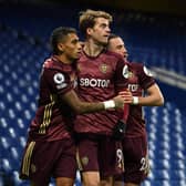 BACKING: For Leeds United and Patrick Bamford, centre, from the bookmakers with the Whites as big as 20-1 to go down and Bamford favourite to score first against Friday night's visitors West Ham. Photo by Mike Hewitt/Getty Images.