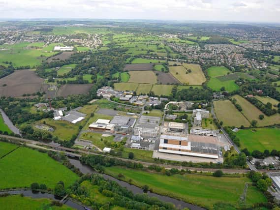 The view of the industrial estates before they were transformed into Horsforth Vale Photo: Redrow Homes.