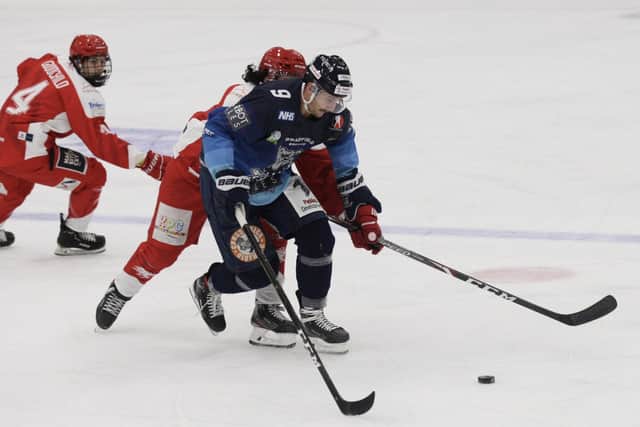 Action from the recent Streaming series encounter between Sheffield and Swindon, the only competitive hockey games seen this season so far because of the coronavirus pandemic. Picture: Cerys Molloy.