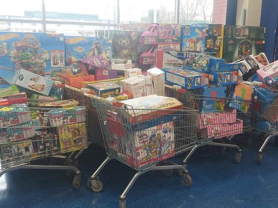 Reese Fletcher spent £3,400 on toys for children for Christmas (photo: Reese Fletcher)