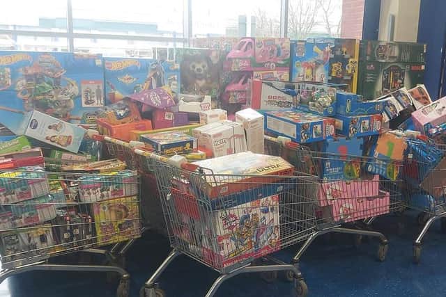 Reese Fletcher spent £3,400 on toys for children for Christmas (photo: Reese Fletcher)
