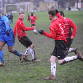 Ashley Anderson runs through to score for Little London against Bramley Lions. Picture: Steve Riding.