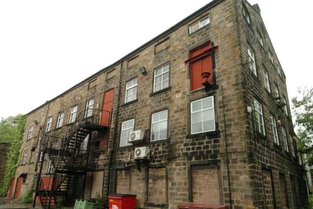 Abbey Mills in Kirkstall is on the list of buildings at risk.