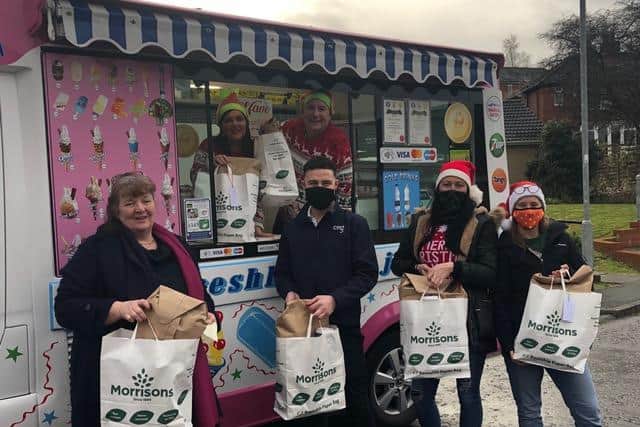 Members of Kirkstall Mafia organised the festive delivery to older residents in the community.