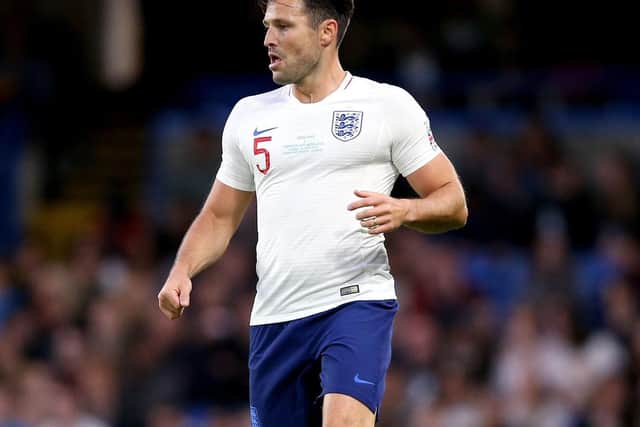 Mark Wright in action at Soccer Aid in 2019. Pic: PA