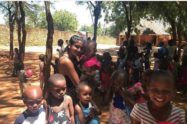 Naina Krishna fell in love with the children in Mombasa, Kenya (photo: Cindy Krishna)