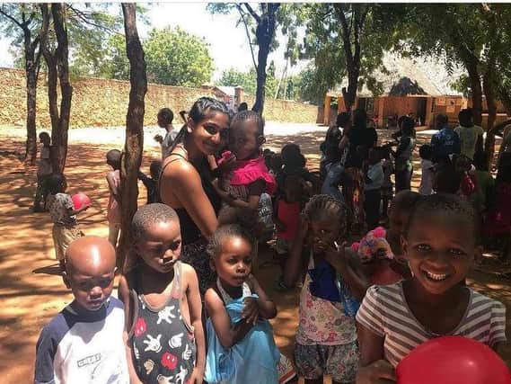 Naina Krishna fell in love with the children in Mombasa, Kenya (photo: Cindy Krishna)