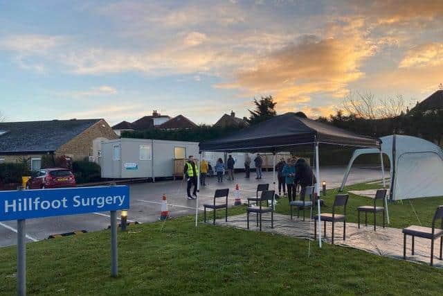 Hillfoot Surgery, Pudsey, was one of the three surgeries in Leeds to start administering the vaccine (photo: NHS in Leeds)