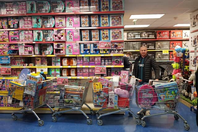 Jason was given 10 per cent off at Smyths Toys Superstores at the Crown Point Shopping Park